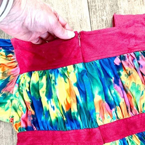 CHASING FIREFLIES Wishcraft Girl's HIPPIE CHICK 70's Halloween COSTUME sz 14 - Picture 12 of 13